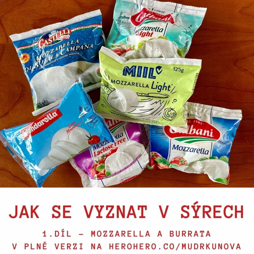 Jak se vyznat v syrech - mozzarella